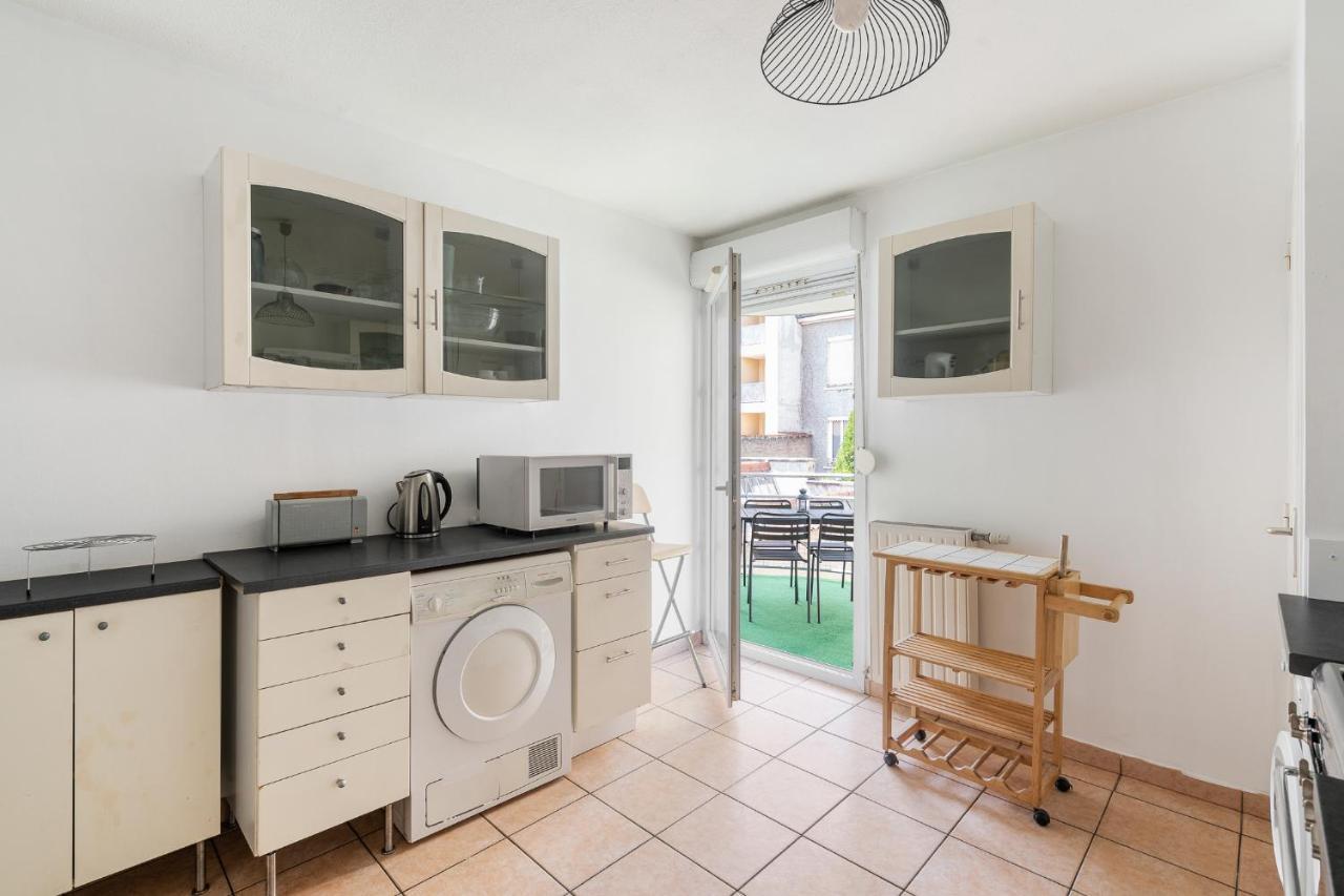 Nice Apartment With Parking Balcon Casa Lyon 维勒班 外观 照片