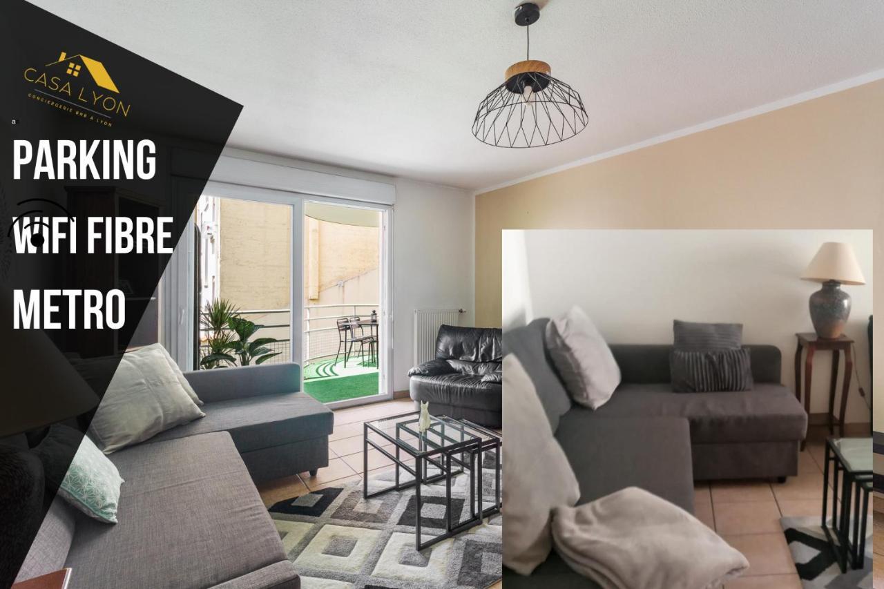 Nice Apartment With Parking Balcon Casa Lyon 维勒班 外观 照片